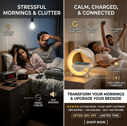 Wireless Charging Atmosphere Lamp with Bluetooth Speaker