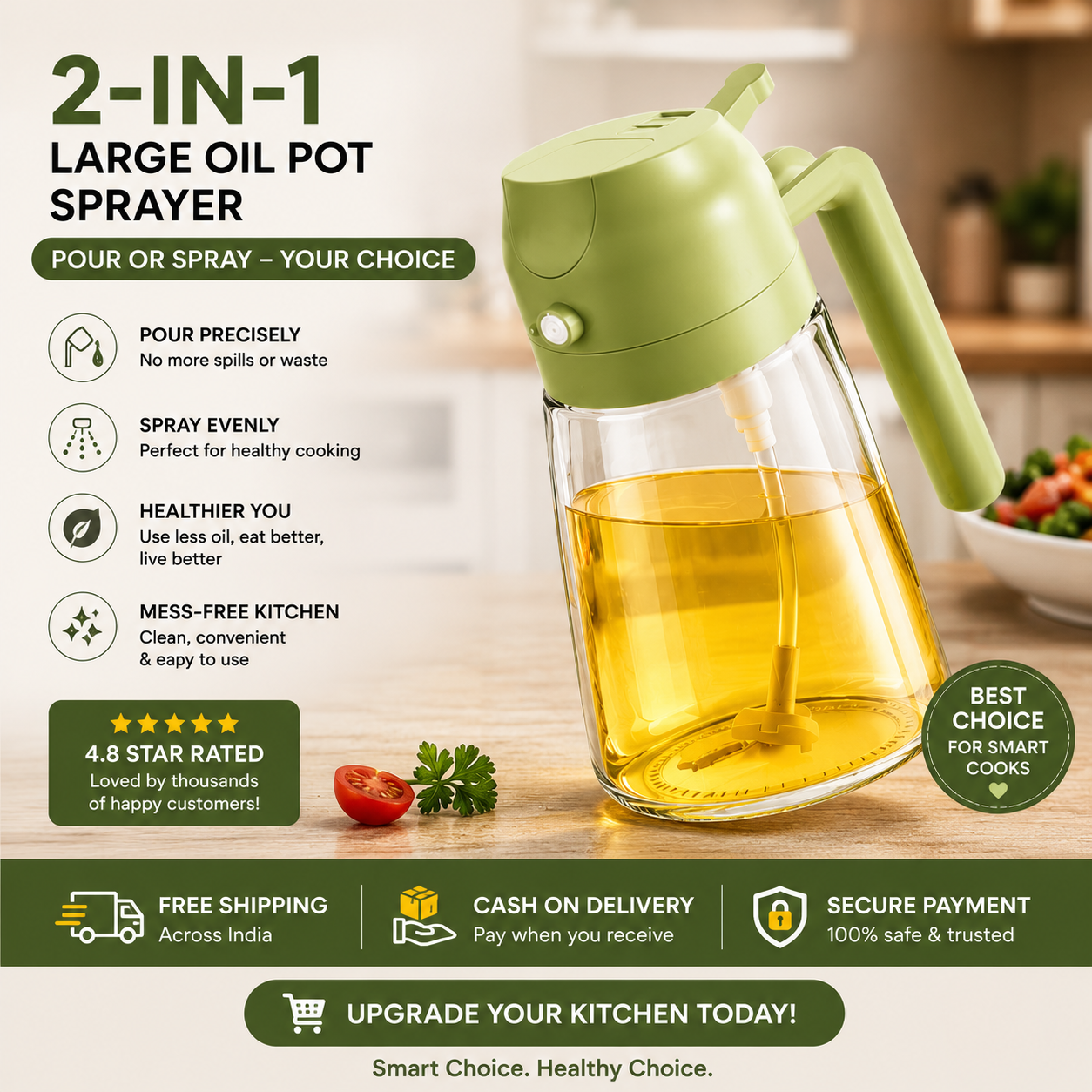 2-in-1 Large Oil Pot sprayer