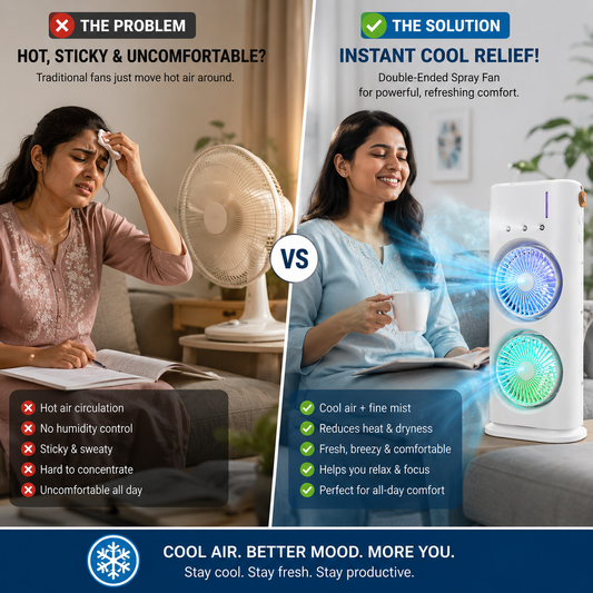 Portable Double-Ended Spray Fan