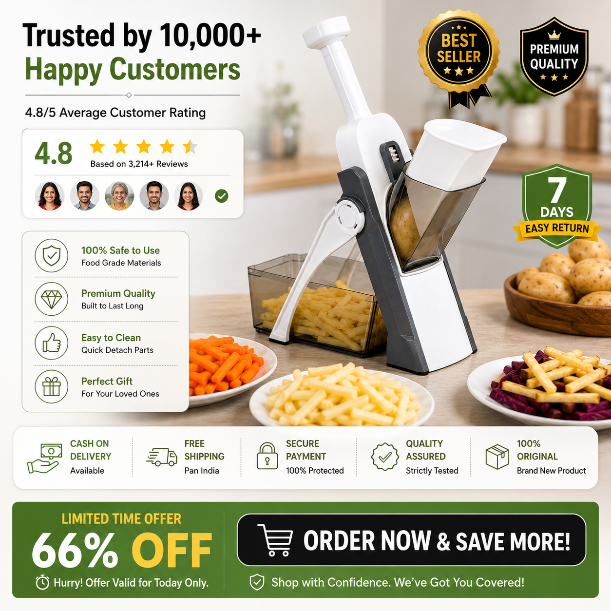 Multifunctional Vegetable Slicer