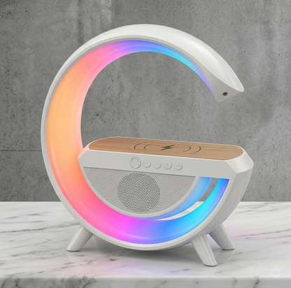 Wireless Charging Atmosphere Lamp with Bluetooth Speaker