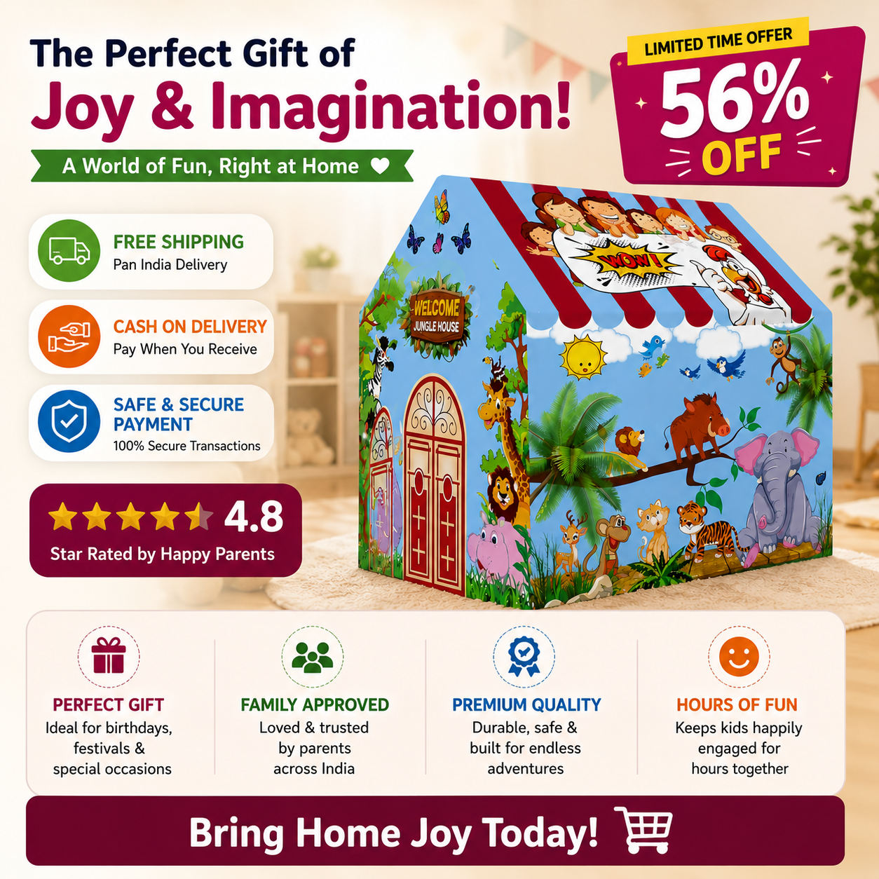 Kids Play Tent House