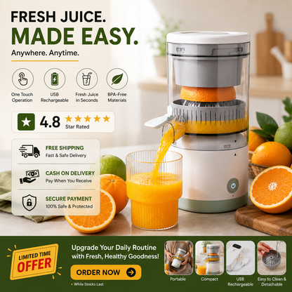 portable electric citrus juicer