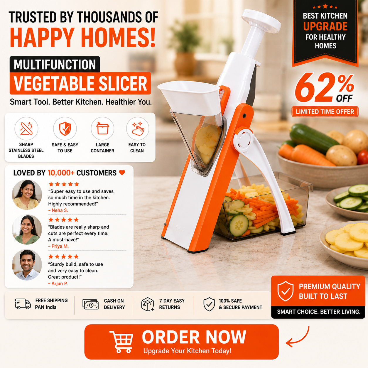 multifunction vegetable slicer