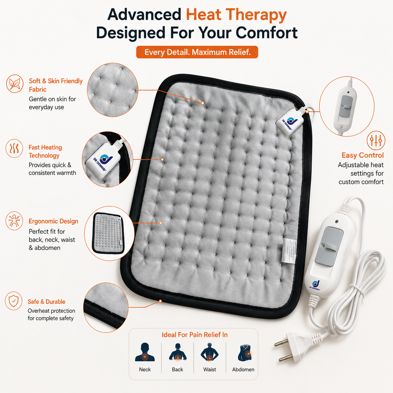 Electric Orthopaedic Heating Belt For Pain Relief