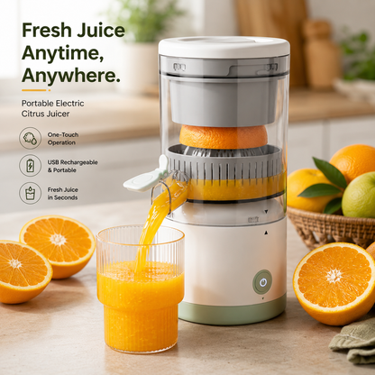portable electric citrus juicer