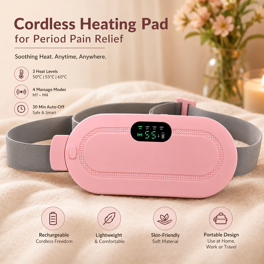 Cordless Heating Pad for Period pain Relief