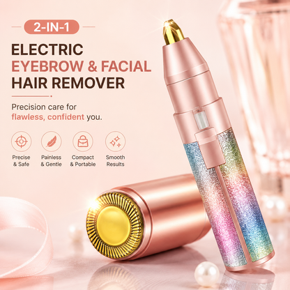 2-in-1 Electric Eyebrow & Facial Hair Remover