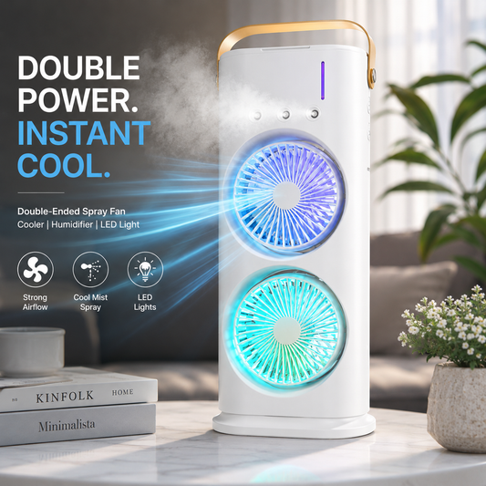 Portable Double-Ended Spray Fan