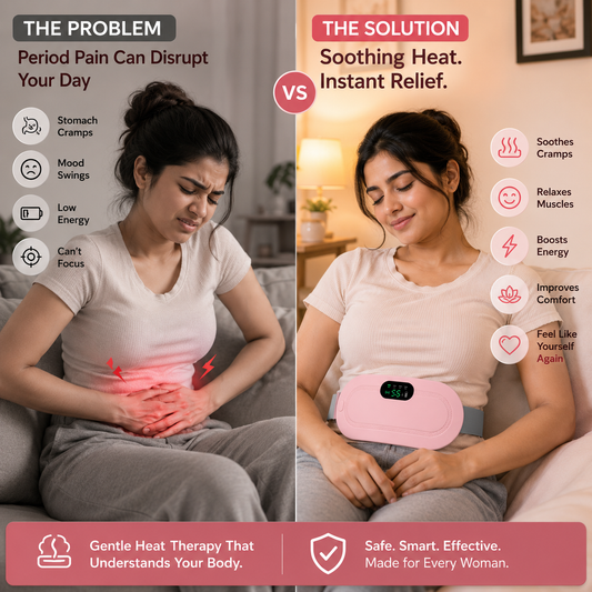 Cordless Heating Pad for Period pain Relief