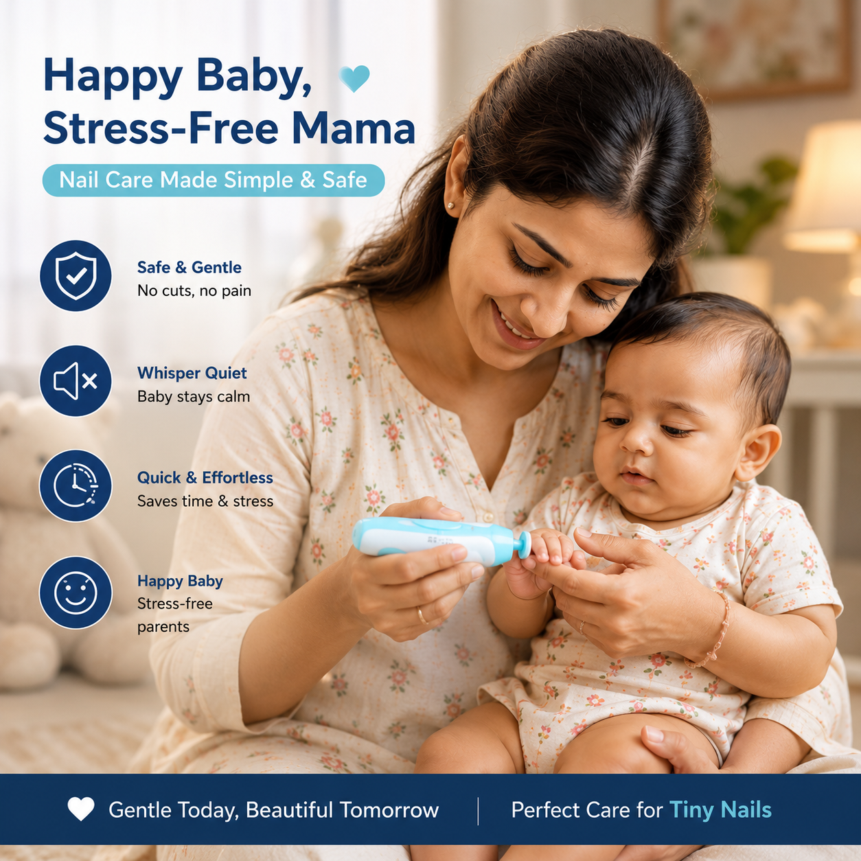Electric Nail Trimmer Set For Baby