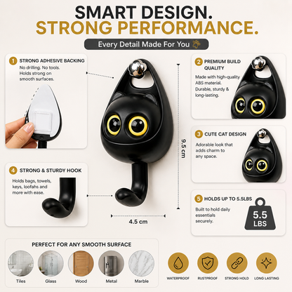 Cute Wall Hook Hangers (Pack of 2)