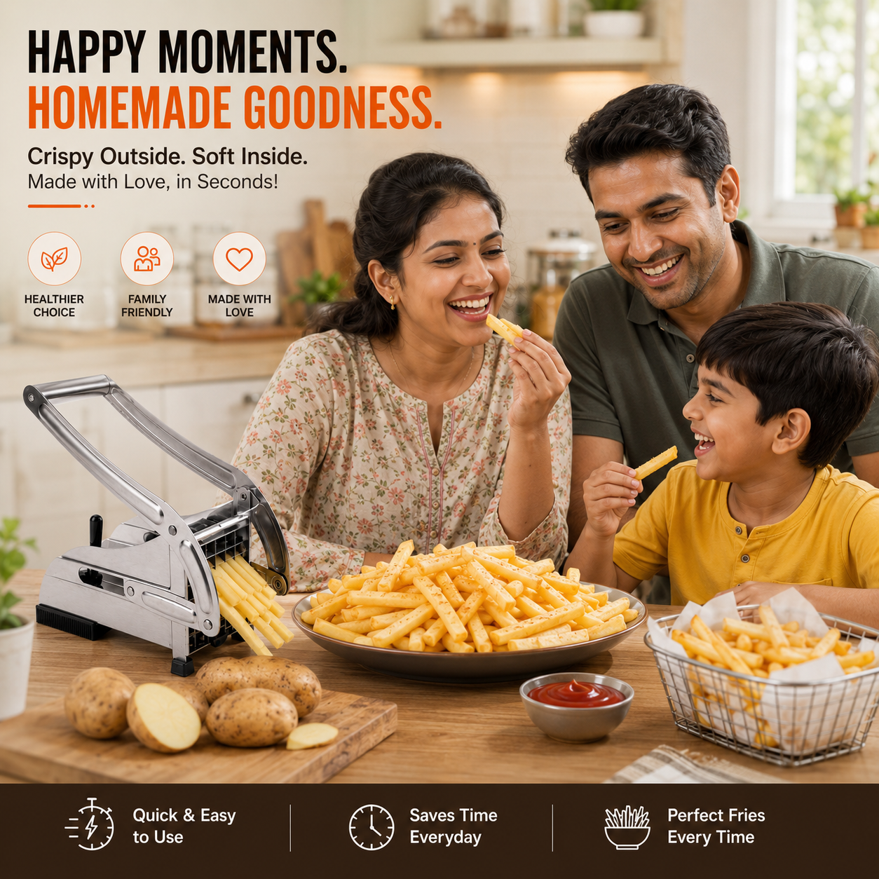 French Fries Potato Chips Cutter