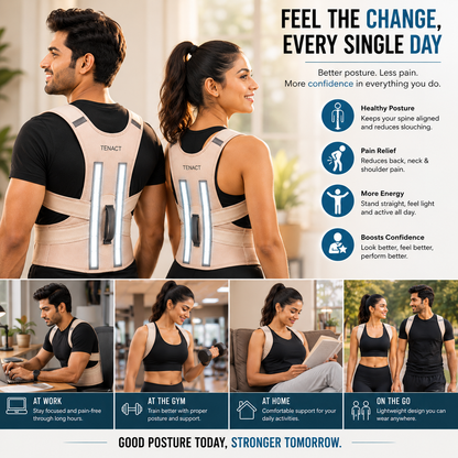 Neoprene Premium Posture Corrector Belt For Men & Women