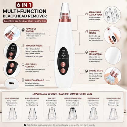 6 in 1 Multi-function Blackhead Remover Tools