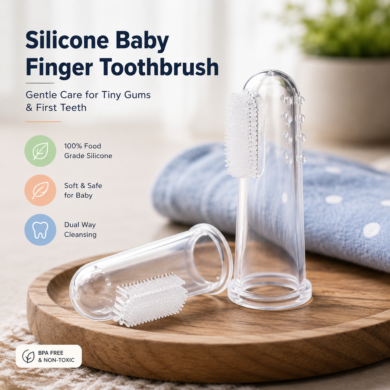 Silicone Baby Finger Toothbrush
