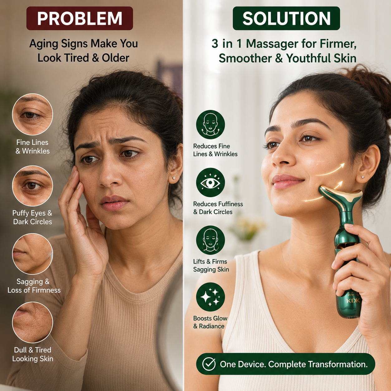 3 in 1 Anti-Wrinkles Face Neck Eyes Massager
