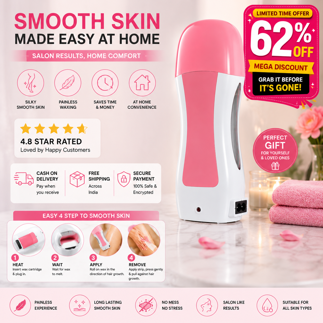 Wax Warmer Depilatory Applicator