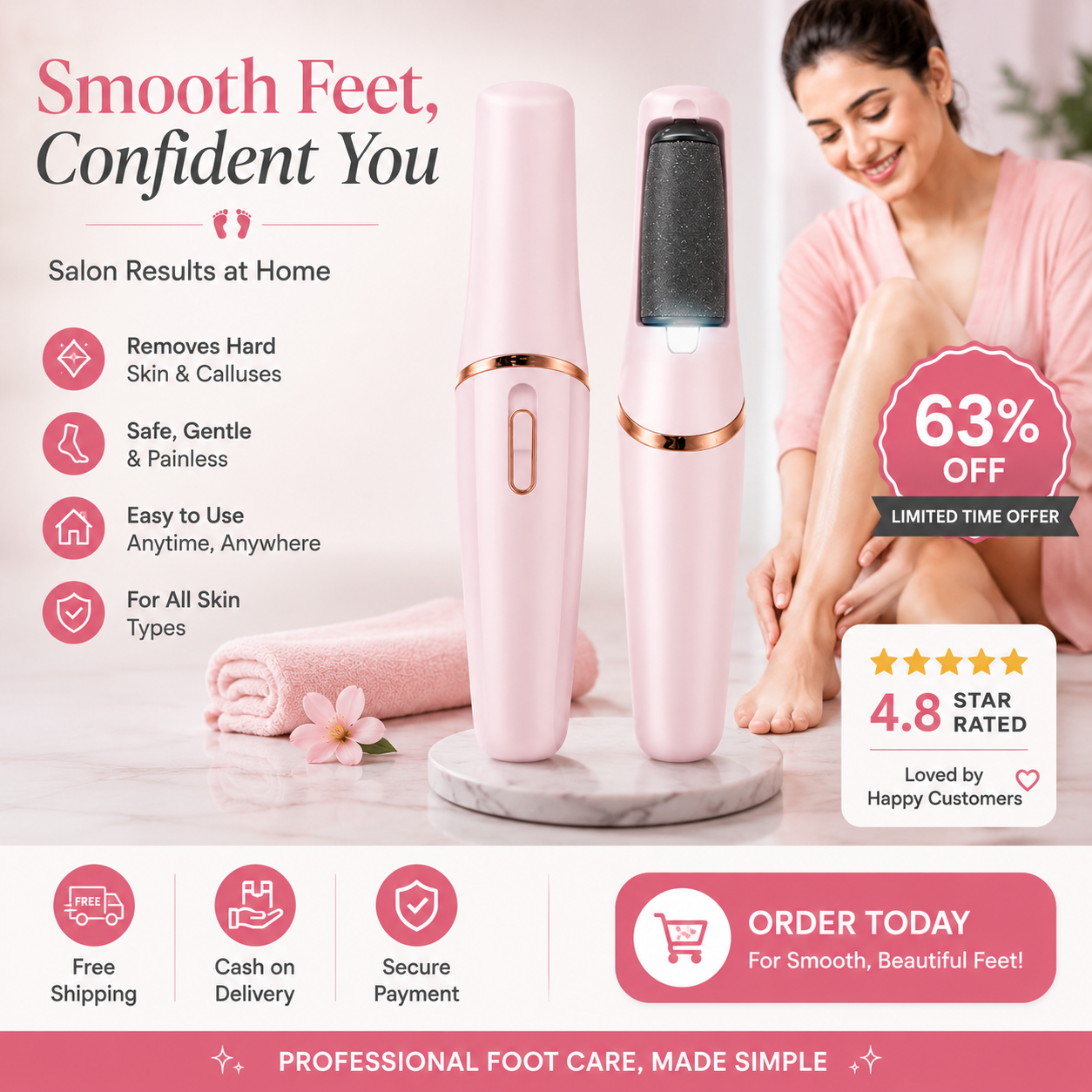 Flawless Pedi Electronic Callus Remover