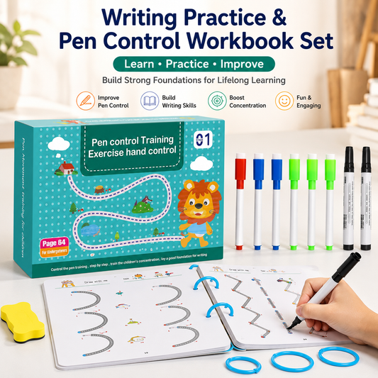 Writing Practice & Pen Control Workbook Set (Kids)