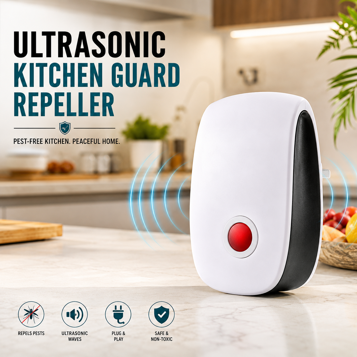 Ultrasonic Kitchen Guard Repeller