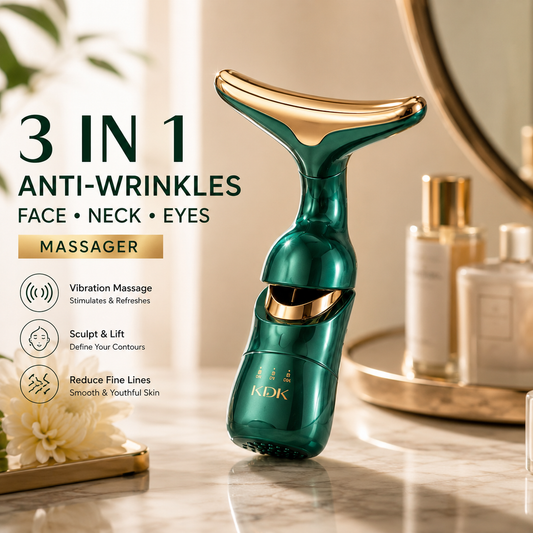 3 in 1 Anti-Wrinkles Face Neck Eyes Massager