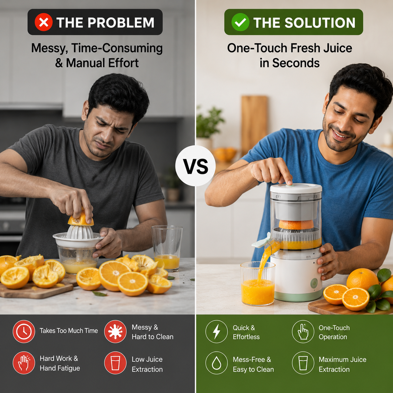 portable electric citrus juicer