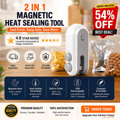 2 in 1  Magnetic Heat Sealing Tool