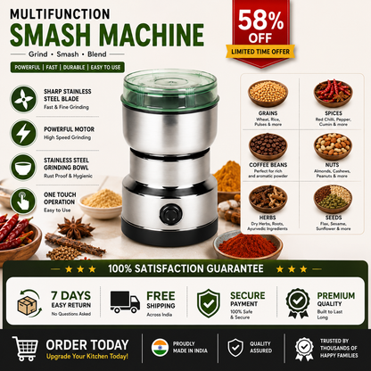 Multifunction Smash Machine Household Electric Cereals Grain Grinder