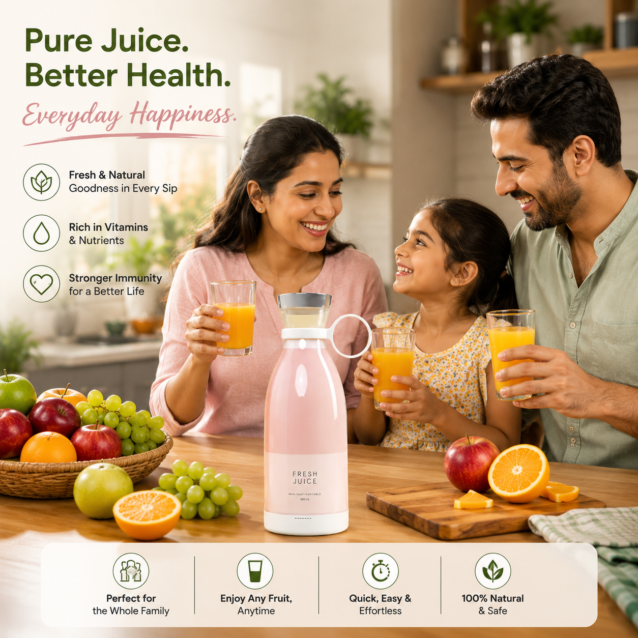 Heavy Duty Handhold Press Fruit Manual Juicer