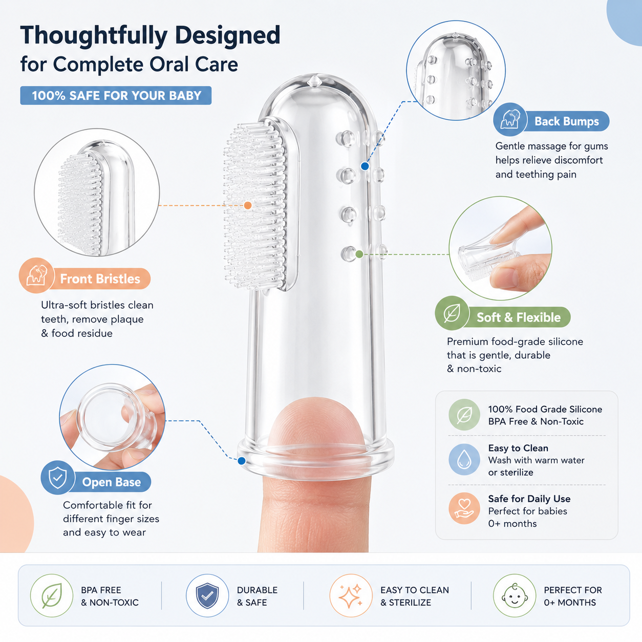 Silicone Baby Finger Toothbrush
