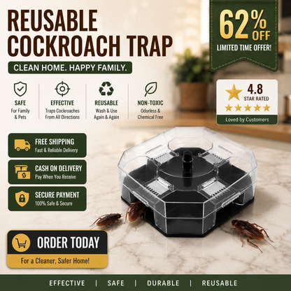 Reusable Cockroach Traps