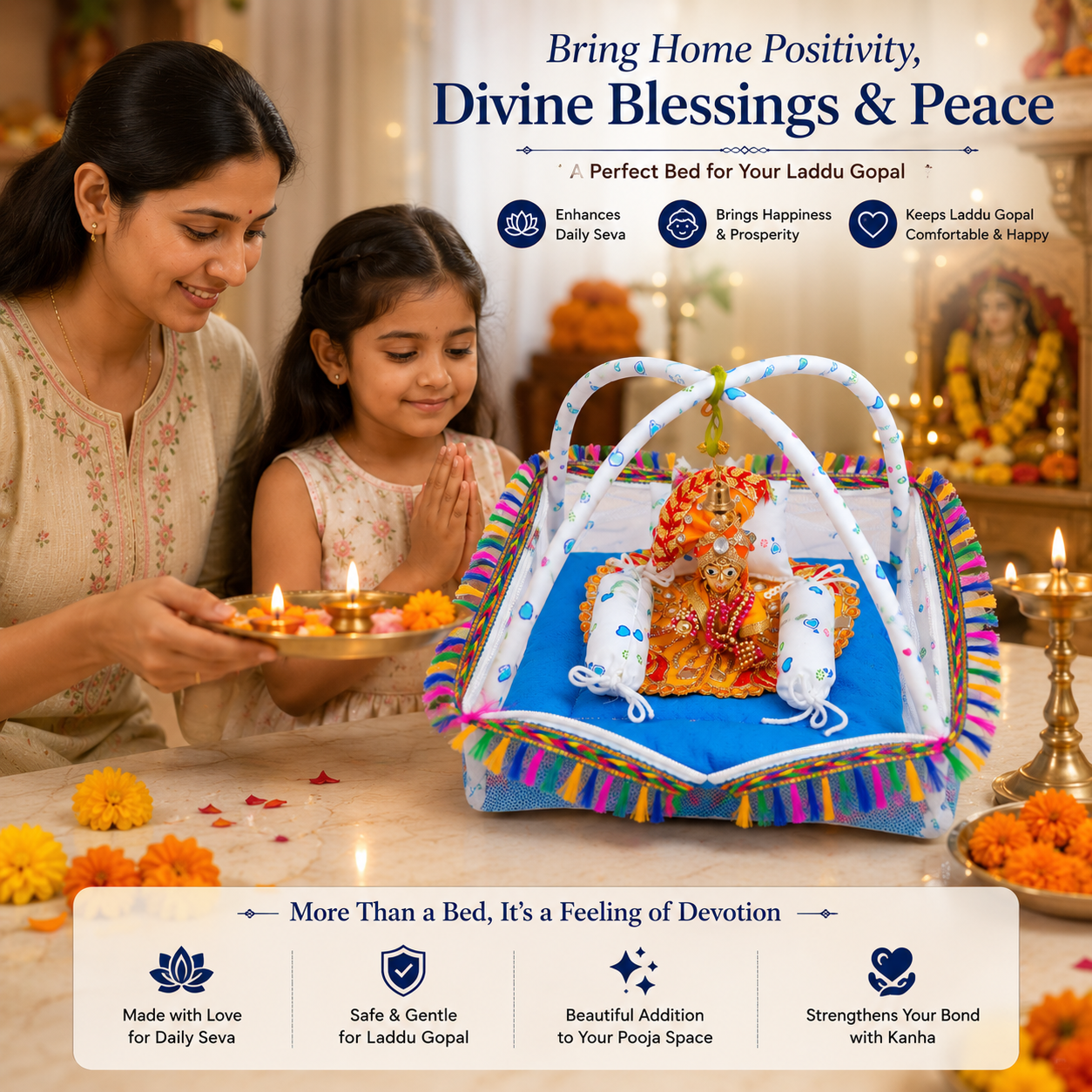 Laddu gopal Bed