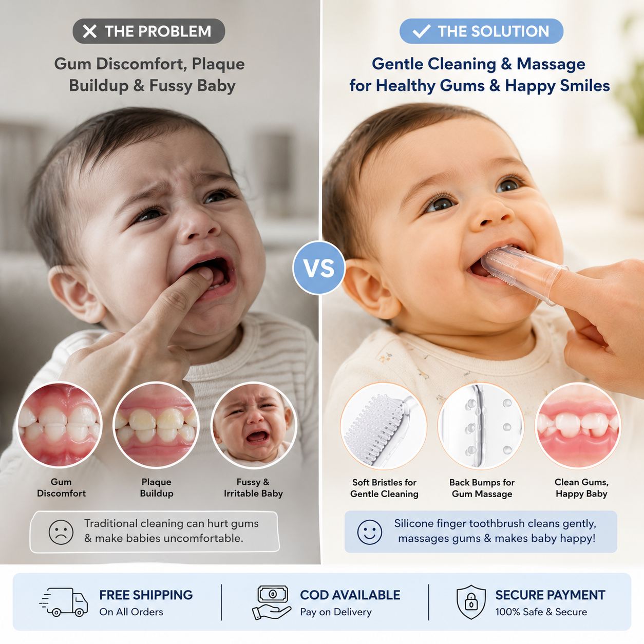 Silicone Baby Finger Toothbrush