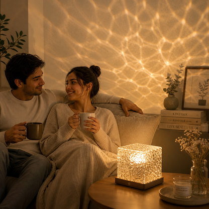 3D Ocean Wave Projector Lamp – Romantic LED Night Light