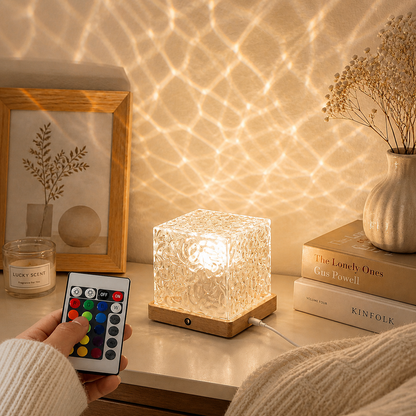 3D Ocean Wave Projector Lamp – Romantic LED Night Light
